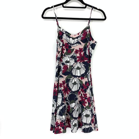 Ann Taylor LOFT Dress Women's Sz 2 Cami Sleeveless Spaghettis Straps Multicolor - Picture 1 of 5
